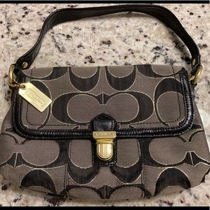 Coach small clutch with strap